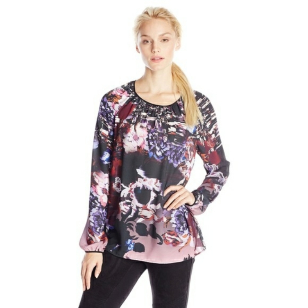 NWT, Clover Canyon Poetic Petals Blouse (flaws)